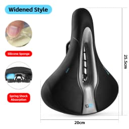 WEST BIKING Thickened Bike Saddle Dual Shock Balls Comfort Hollow Non-Slip Soft Cushion For MTB Road Bike Cycling Accessories