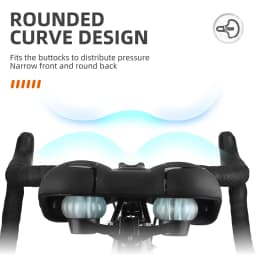 WEST BIKING Thickened Bike Saddle Dual Shock Balls Comfort Hollow Non-Slip Soft Cushion For MTB Road Bike Cycling Accessories