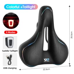 WEST BIKING Thickened Bike Saddle Dual Shock Balls Comfort Hollow Non-Slip Soft Cushion For MTB Road Bike Cycling Accessories