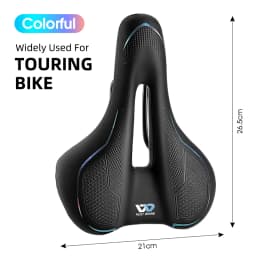 WEST BIKING Thickened Bike Saddle Dual Shock Balls Comfort Hollow Non-Slip Soft Cushion For MTB Road Bike Cycling Accessories