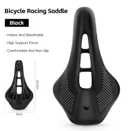 WEST BIKING Thickened Bike Saddle Dual Shock Balls Comfort Hollow Non-Slip Soft Cushion For MTB Road Bike Cycling Accessories