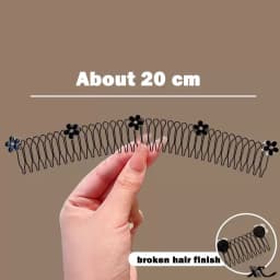 Vintage Camellia Flower Pearl Metal Long Hair Comb For Women Broken Hair Finish Headband Tool Hair Clip Fashion Hair Accessories