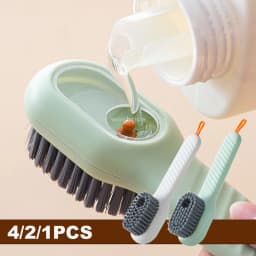 Multifunction Cleaning Shoe Brush Soft Automatic Liquid Shoe Brush Long Handle Liquid Clothes Brush Household Cleaning Tools