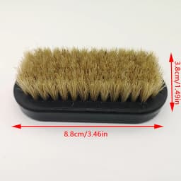 Handle Details Polishing And Cleaning Brush Horse Hair Wood Brush Leather Shoe Care And Cleaning Shoe Brush
