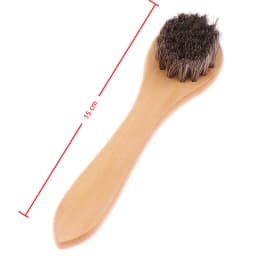 Handle Details Polishing And Cleaning Brush Horse Hair Wood Brush Leather Shoe Care And Cleaning Shoe Brush