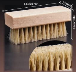 Handle Details Polishing And Cleaning Brush Horse Hair Wood Brush Leather Shoe Care And Cleaning Shoe Brush
