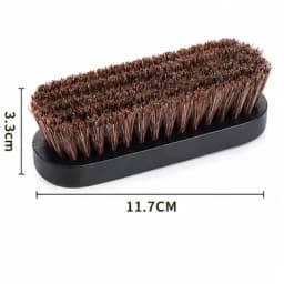 Handle Details Polishing And Cleaning Brush Horse Hair Wood Brush Leather Shoe Care And Cleaning Shoe Brush