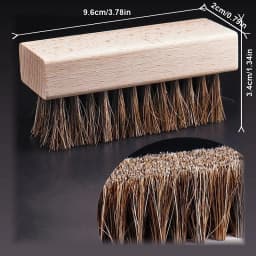 Handle Details Polishing And Cleaning Brush Horse Hair Wood Brush Leather Shoe Care And Cleaning Shoe Brush