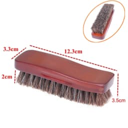 Handle Details Polishing And Cleaning Brush Horse Hair Wood Brush Leather Shoe Care And Cleaning Shoe Brush
