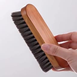 Handle Details Polishing And Cleaning Brush Horse Hair Wood Brush Leather Shoe Care And Cleaning Shoe Brush