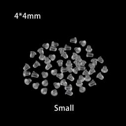 200-1000pcs/lot Soft Silicone Rubber Earrings Bullet Plastic Ear Plugging/blocked Earring Back DIY Jewelry Accessories