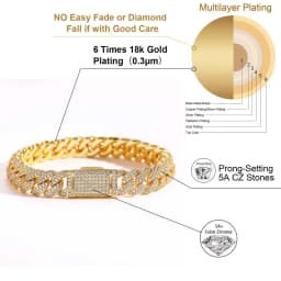 Hip Hop Jewelry 10MM 2 Rows Cubic Zircon CZ Bling Iced Out Cuban Link Chain Necklace For Women Men Gift Inventory Drop Shipping