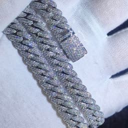 Hip Hop Jewelry 10MM 2 Rows Cubic Zircon CZ Bling Iced Out Cuban Link Chain Necklace For Women Men Gift Inventory Drop Shipping