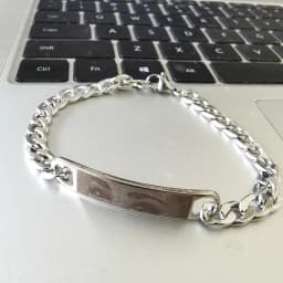 Custom Logo Inscription Eyes Engrave Stainless Steel Bracelet Women Personalized For Men Id Bracelet Dropshipping