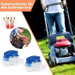 10-100pcs Waterproof Cable Clamps Wire Connectors For Garden Auto Lawn Mower 3 Pore Terminal Blocks Robotic Lawnmower Connectors