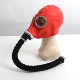New Red Black Full Head Gas Mask Respirator Natural Rubber Ghost Mask Chemical Mask For Painting Spray Pesticide Halloween