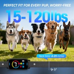 Bark Collar Ultrasonic for Large Medium Small Dogs, Humane No Bark Collar with Beep & Vibration, Smart Barking Collar Eshock