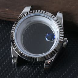 39mm For 8285 Movement Watch Accessories Fit 31mm Dail Watch Case Stainless Steel Men Automatic Watch Sapphire Glass Suitable
