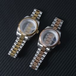 39mm For 8285 Movement Watch Accessories Fit 31mm Dail Watch Case Stainless Steel Men Automatic Watch Sapphire Glass Suitable