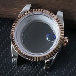 39mm For 8285 Movement Watch Accessories Fit 31mm Dail Watch Case Stainless Steel Men Automatic Watch Sapphire Glass Suitable