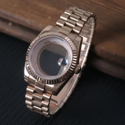 39mm For 8285 Movement Watch Accessories Fit 31mm Dail Watch Case Stainless Steel Men Automatic Watch Sapphire Glass Suitable