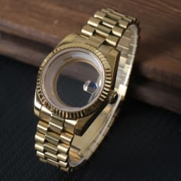 39mm For 8285 Movement Watch Accessories Fit 31mm Dail Watch Case Stainless Steel Men Automatic Watch Sapphire Glass Suitable