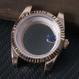 39mm For 8285 Movement Watch Accessories Fit 31mm Dail Watch Case Stainless Steel Men Automatic Watch Sapphire Glass Suitable