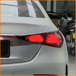 For Mercedes Benz C Class W206 2021-2025 New E-Class W214 Style LED Tail Lights Smoked Dynamic Animation Sequential Rear Lamp
