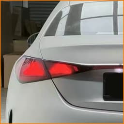 For Mercedes Benz C Class W206 2021-2025 New E-Class W214 Style LED Tail Lights Smoked Dynamic Animation Sequential Rear Lamp