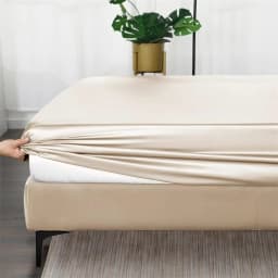 Mulberry Silk Fitted Sheet with Elastic Bands 23 Momme Pure Silk Mattress Covers for Single Double King Queen Bed Luxury Sheets