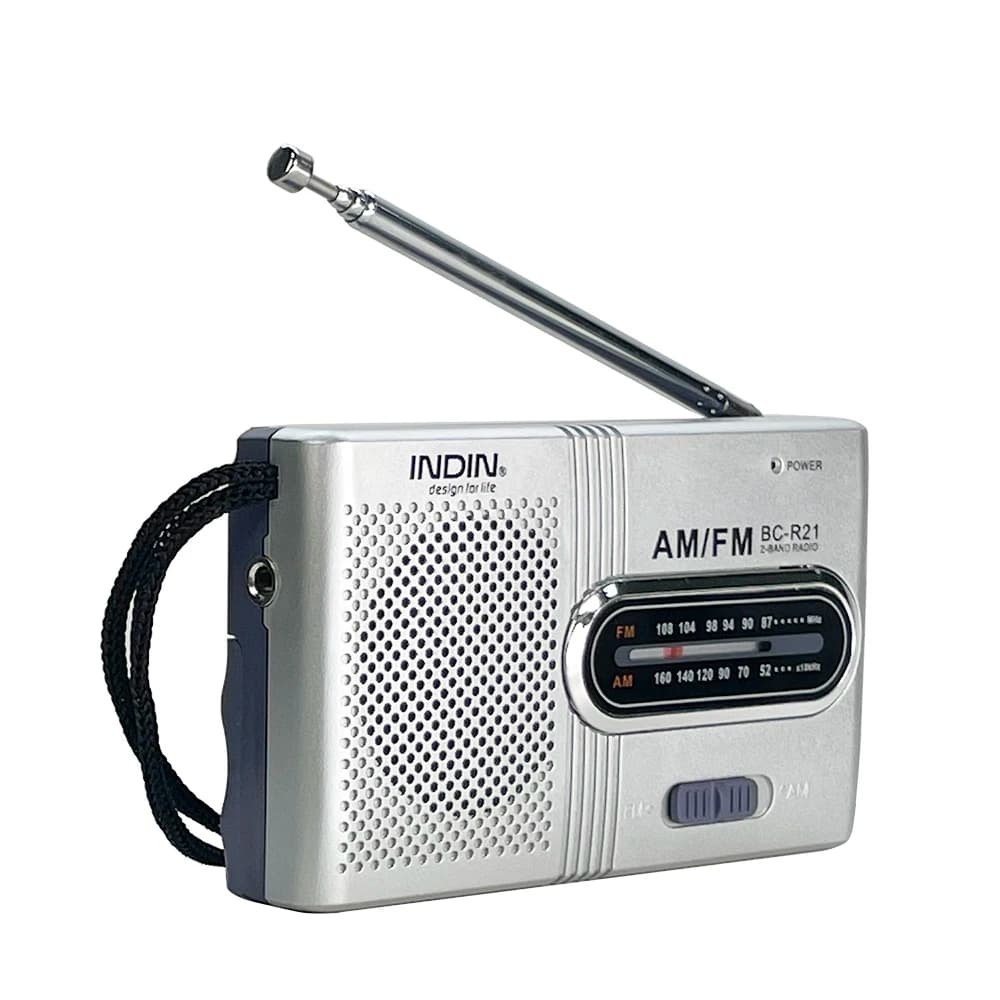BC-R21 Portable Radio AM FM Battery Powered Longest Lasting Best Reception with Headphone Jack for Running Walking Emergency Use