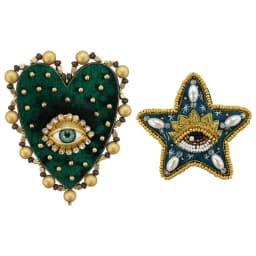 Hand Mouth Eyes Heart Beaded Patches Rhinestone Applique Sew on Crystal for Clothing Jeans Jackets Handbag Shoes DIY Decor