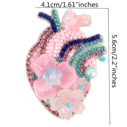 Hand Mouth Eyes Heart Beaded Patches Rhinestone Applique Sew on Crystal for Clothing Jeans Jackets Handbag Shoes DIY Decor