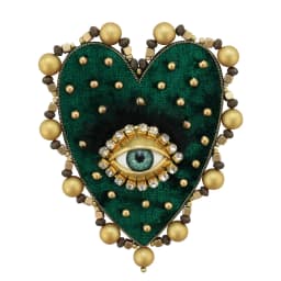 Hand Mouth Eyes Heart Beaded Patches Rhinestone Applique Sew on Crystal for Clothing Jeans Jackets Handbag Shoes DIY Decor
