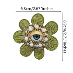 Hand Mouth Eyes Heart Beaded Patches Rhinestone Applique Sew on Crystal for Clothing Jeans Jackets Handbag Shoes DIY Decor