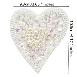 Hand Mouth Eyes Heart Beaded Patches Rhinestone Applique Sew on Crystal for Clothing Jeans Jackets Handbag Shoes DIY Decor