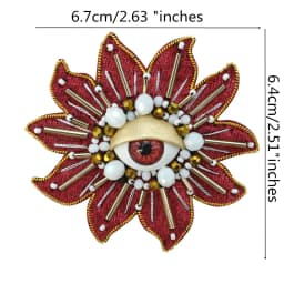 Hand Mouth Eyes Heart Beaded Patches Rhinestone Applique Sew on Crystal for Clothing Jeans Jackets Handbag Shoes DIY Decor
