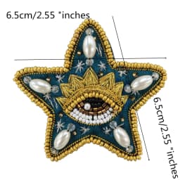 Hand Mouth Eyes Heart Beaded Patches Rhinestone Applique Sew on Crystal for Clothing Jeans Jackets Handbag Shoes DIY Decor