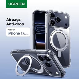 UGREEN for iPhone 17 Pro Max 360° Magnetic Stand Case Cover for iPhone 17pro for Magsafe Rotatable Magnet Kickstand Case