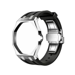 Stainless Steel Silicone Watch Straps For Swatch x AP Royal POP Integrated Strap Case Set Change to wristwatch Modification Kit