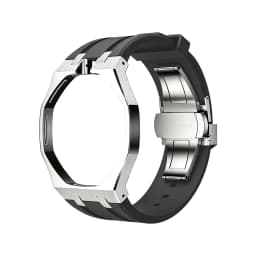 Stainless Steel Silicone Watch Straps For Swatch x AP Royal POP Integrated Strap Case Set Change to wristwatch Modification Kit