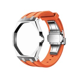 Stainless Steel Silicone Watch Straps For Swatch x AP Royal POP Integrated Strap Case Set Change to wristwatch Modification Kit