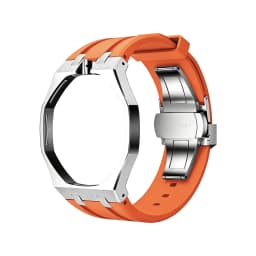 Stainless Steel Silicone Watch Straps For Swatch x AP Royal POP Integrated Strap Case Set Change to wristwatch Modification Kit