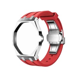 Stainless Steel Silicone Watch Straps For Swatch x AP Royal POP Integrated Strap Case Set Change to wristwatch Modification Kit