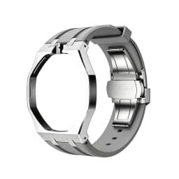 Stainless Steel Silicone Watch Straps For Swatch x AP Royal POP Integrated Strap Case Set Change to wristwatch Modification Kit