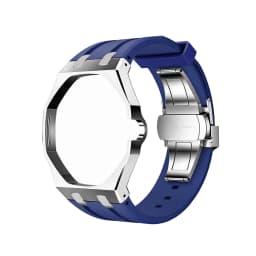 Stainless Steel Silicone Watch Straps For Swatch x AP Royal POP Integrated Strap Case Set Change to wristwatch Modification Kit