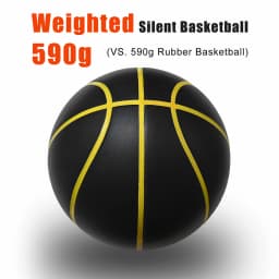 Silent Basketball 590G Size 7- 29.5inch Quietly Dribble Indoor Foam Airless Basketball Same Weight as Real Basketball SilenTrain