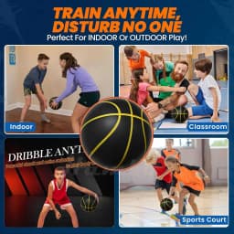 Silent Basketball 590G Size 7- 29.5inch Quietly Dribble Indoor Foam Airless Basketball Same Weight as Real Basketball SilenTrain