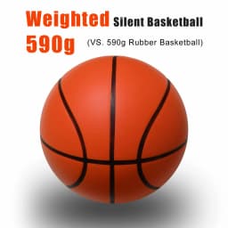Silent Basketball 590G Size 7- 29.5inch Quietly Dribble Indoor Foam Airless Basketball Same Weight as Real Basketball SilenTrain