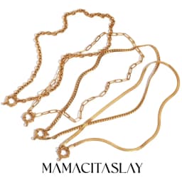 MamacitaSlay Classic Minimalist Blade Chain O-Chain Paper Clip Chain O-Chain Spring Buckle Stainless Steel Necklaces For Women